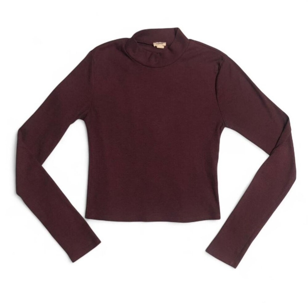 Garage Ribbed Mockneck Top - Picture 2 of 5